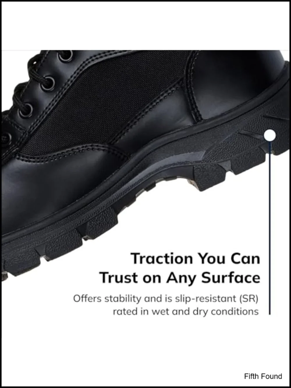 Men's Military Tactical Boot, Memory Foam, Leather, Lace-Up, Waterproof,